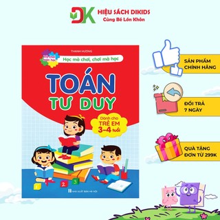 Sách - Toán tư duy 3-4 tuổi Học mà chơi, chơi mà học