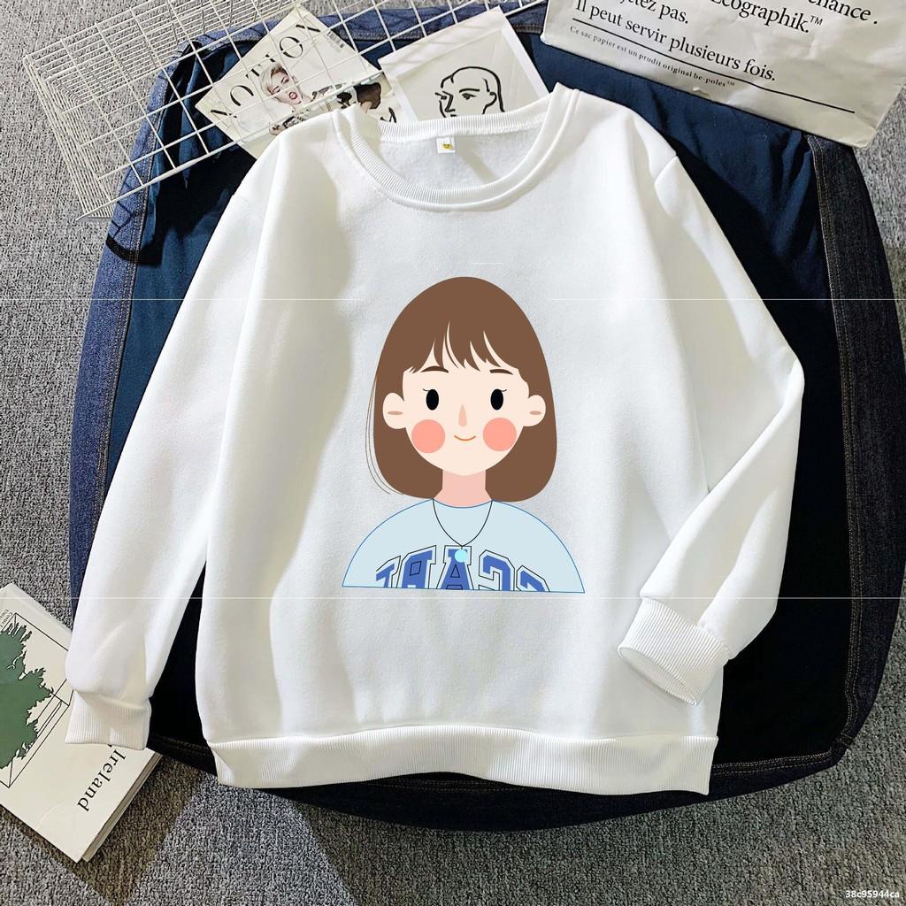 Áo Nỉ Bo Tay Bo Gấu Thời Trang Thu Đông Nam Nữ Chất Vải Nỉ Mềm Mịn In 3D Cô Gái GAP