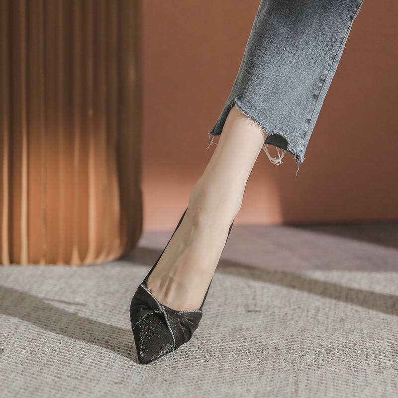 Giày Nữ Cao Cấp , Giày Cao Gót Nữ Mũi Nhọn, Đế Nhọn Cao 6P, Lụa Bọc Satin Cao Cấp, Kiểu Dáng Trẻ trung, Thoải mái-DA771