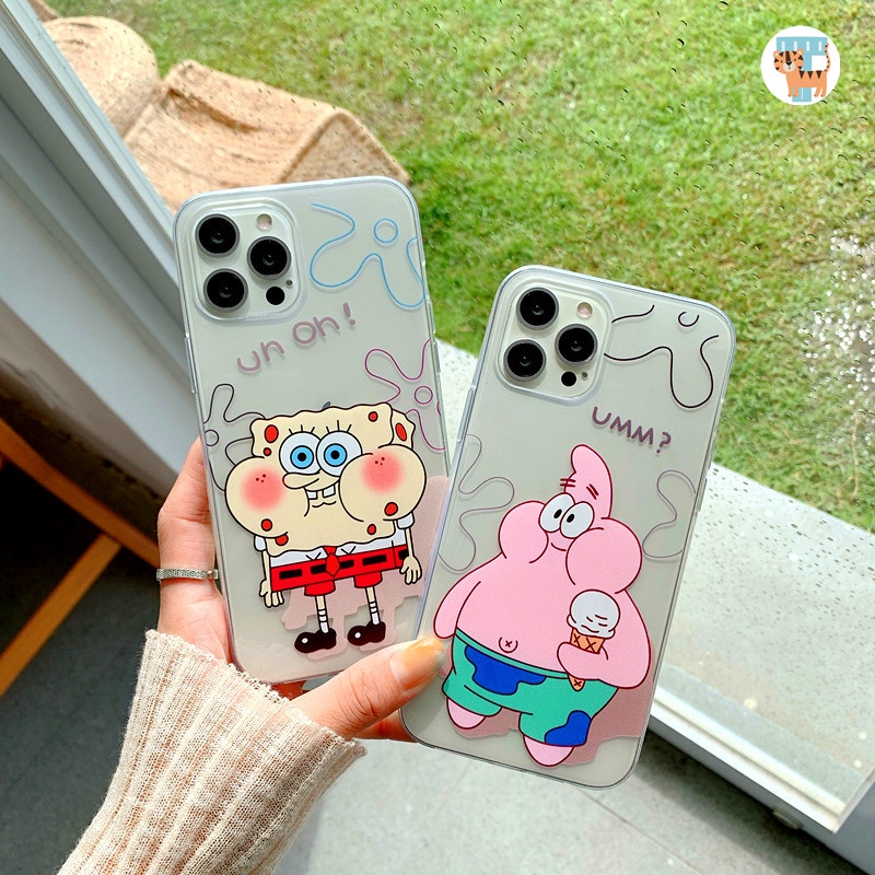 Cartoon Cute Spongebob Phone Case For Sony X Performance XZ4 XA1 Plus XA Ultra C6 Xperia 10 5 1 II III Soft Silicone Protective Cover