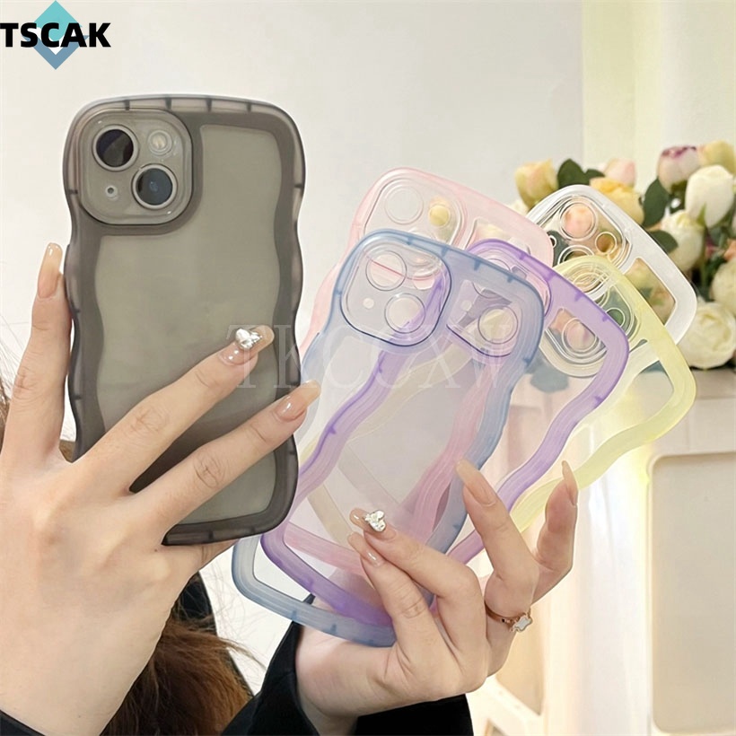 Ốp Điện Thoại Tpu Mềm Chống Sốc Màu Kẹo Họa Tiết Sóng Biển Cho Realme Q3 Pro Carnival GT Master Edition GT Neo 2 3T Q3S 8 V13