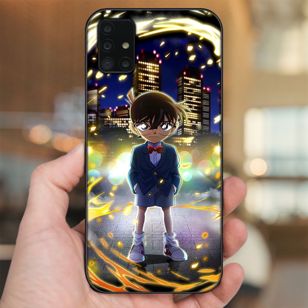Ốp lưng Samsung A51, A71 viền đen in hình Shinichi Conan Thám Tử Lừng Danh