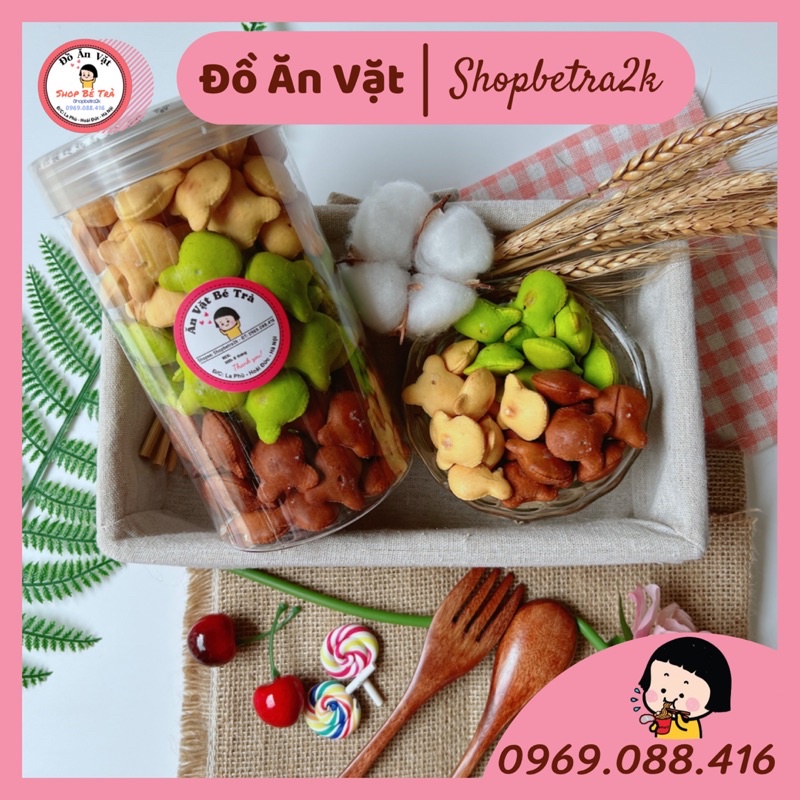 Bánh gấu nhân kem hộp mix 3 vị