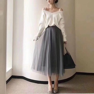 Chân váy tutu công chúa voan dáng dài
