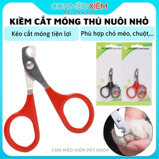 Cắt móng thú nuôi nhỏ kéo cắt kiềm cắt móng chân tay chó mèo, đồ dùng cho thú cưng Con Mèo Xiêm