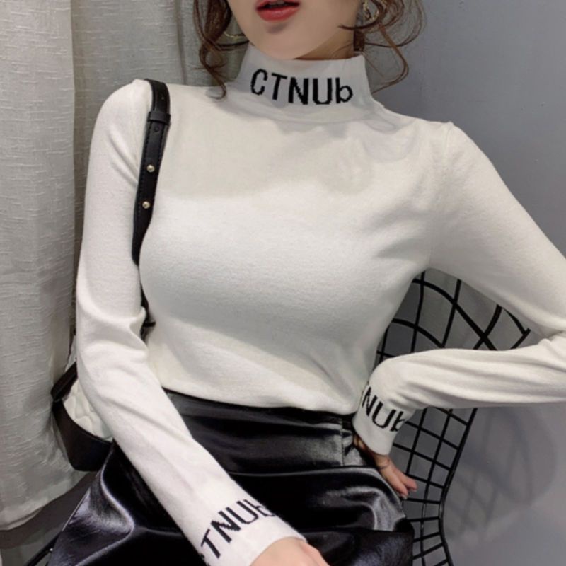 Áo Thun Nữ Dài Tay Cổ Lọ Thời Trang Đức