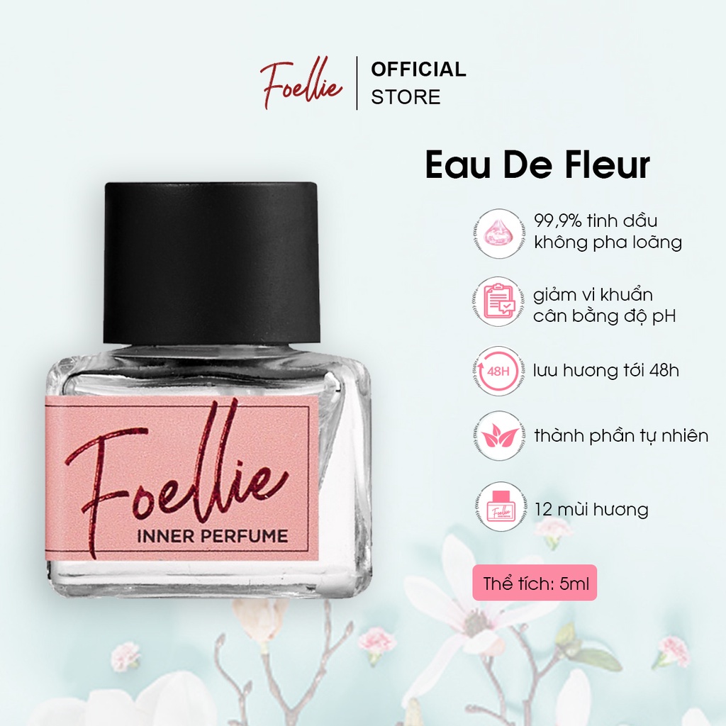 Nước Hoa Vùng Kín Foellie Eau De Fleur Inner Perfume 5ml Hương Trái Cây Ngọt Ngào