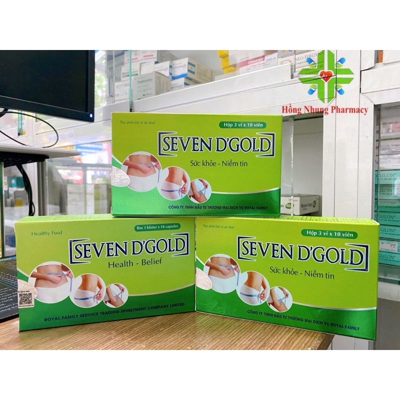 Viên uống giảm cân SEVEN D’GOLD an toàn, hiệu quả