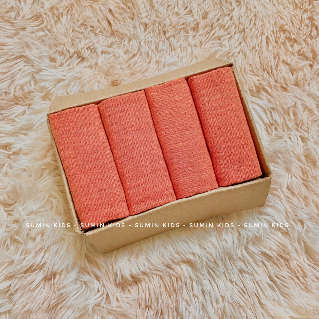 Khăn sữa xô Muslin organic cao cấp , mềm mại , thấm hút tốt cho bé