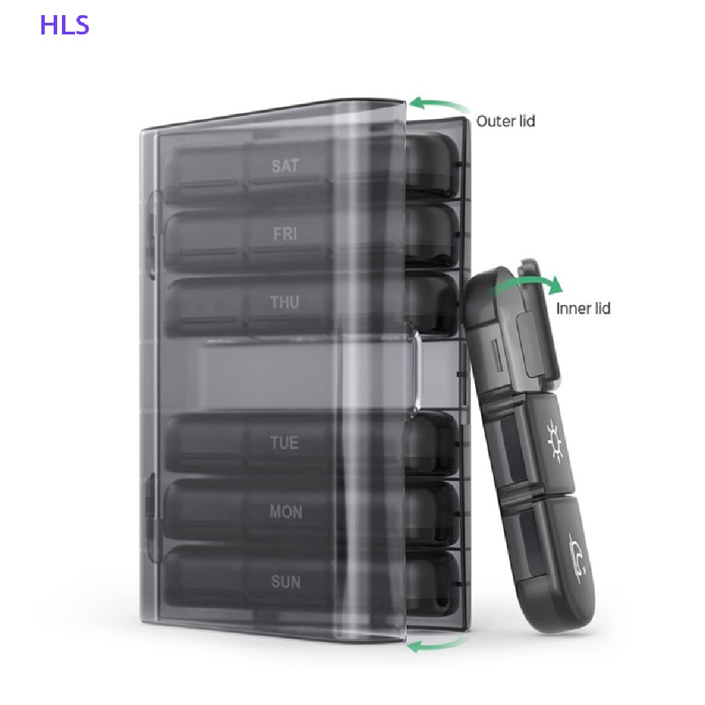 Hộp Đựng Thuốc 7 Ngày 21 / 3 Lần Nhỏ Gọn Tiện Dụng