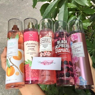 Xịt body mist Bath and body works