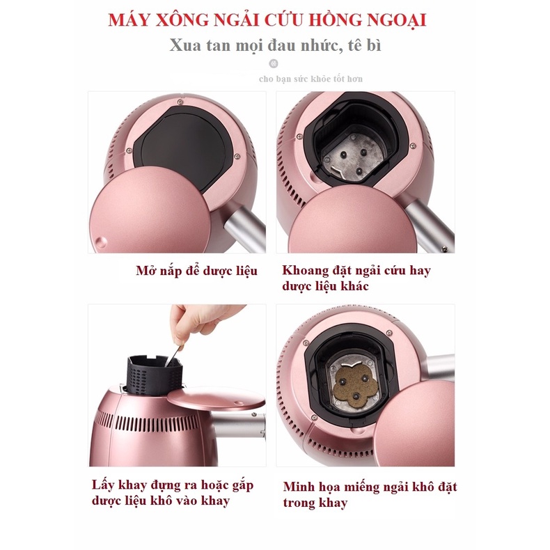 Máy Xông Ngải Cứu Có Đèn Hồng Ngoại