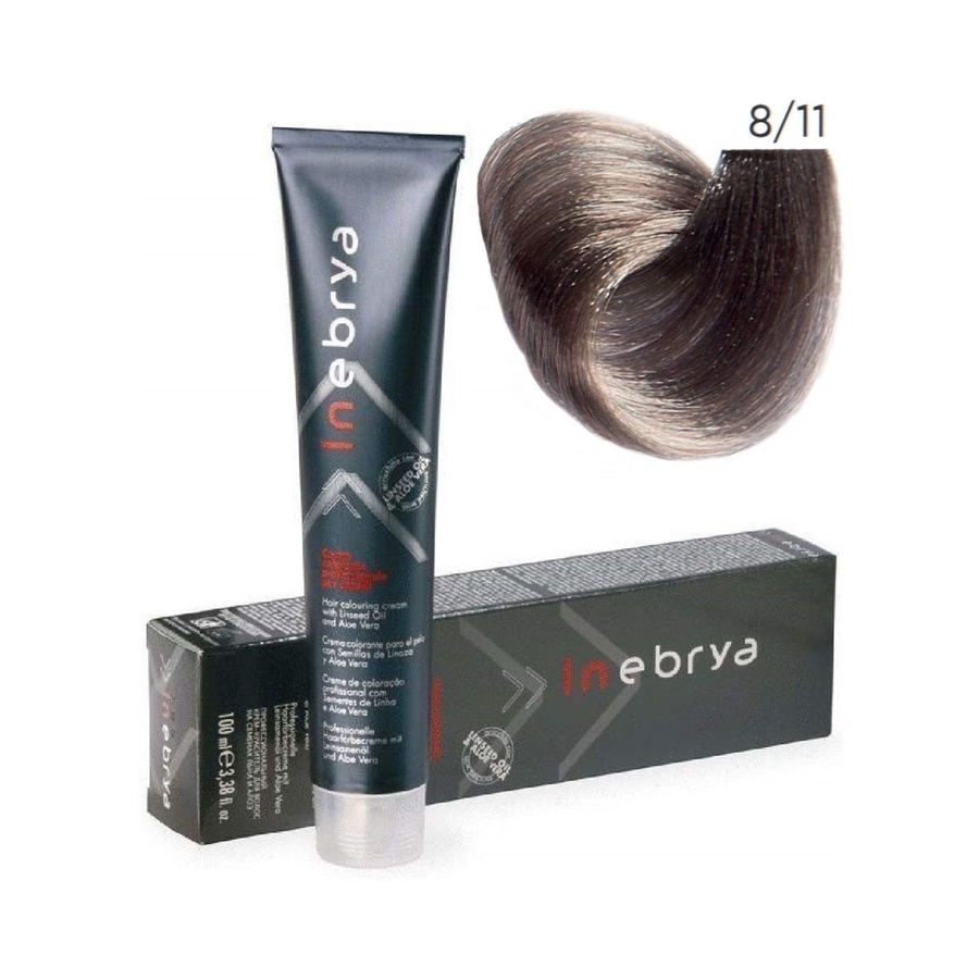 Màu nhuộm Inebrya Intense ASH 100ml + Oxy 100ml + Chén cọ nhuộm I Made In Italia