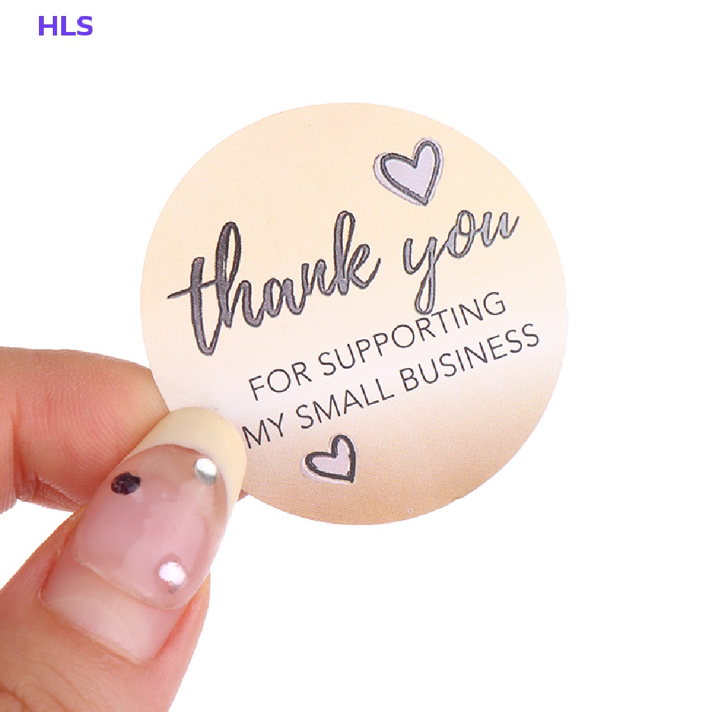 Cuộn 500 Hình Dán 2.5 / 3.8cm Họa Tiết Chữ Thank You Độc Đáo Trang Trí Sổ Tay Diy