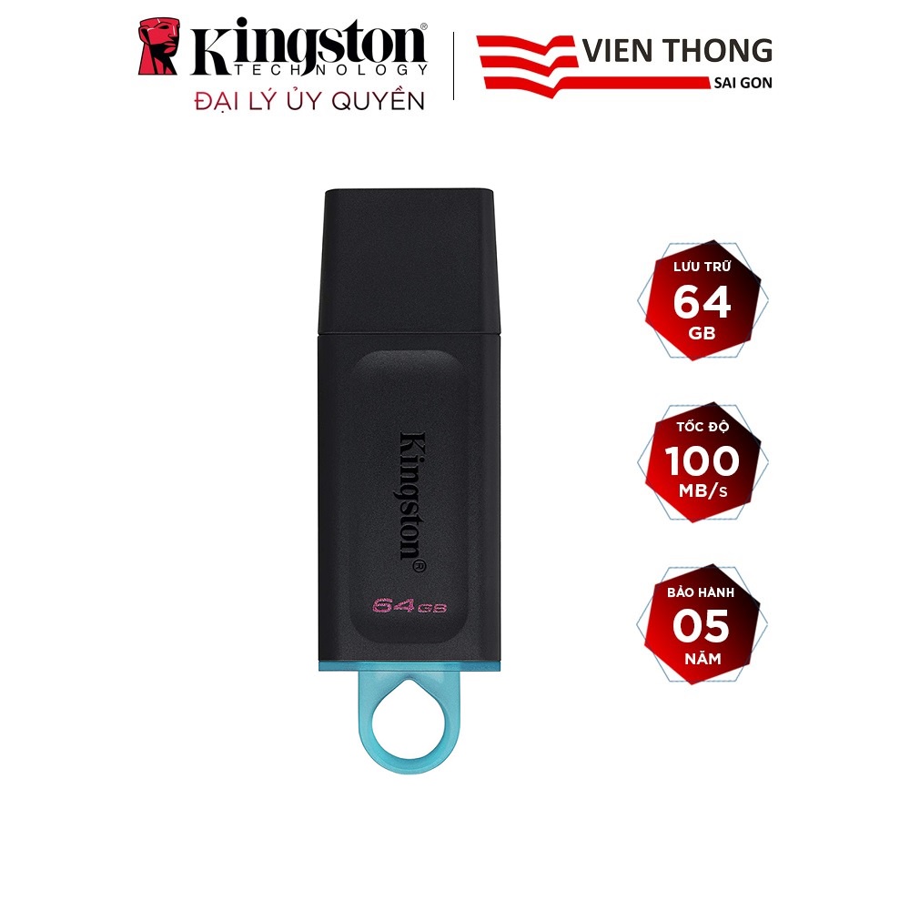 USB 64GB Kingston DataTraveler Exodia DTX/64GB (USB 3.2) - Hàng Chính Hãng