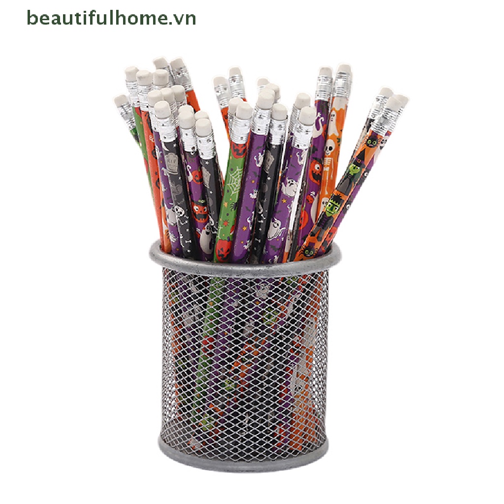 Bộ 10 Bút Chì Họa Tiết Halloween Thân Thiện Với Môi Trường