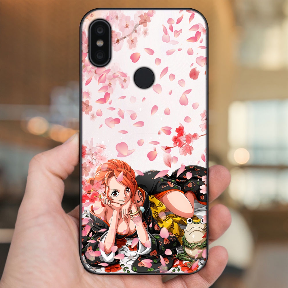 Ốp lưng Xiaomi Redmi S2 viền đen in hình Nami One Piece Đảo Hải Tặc