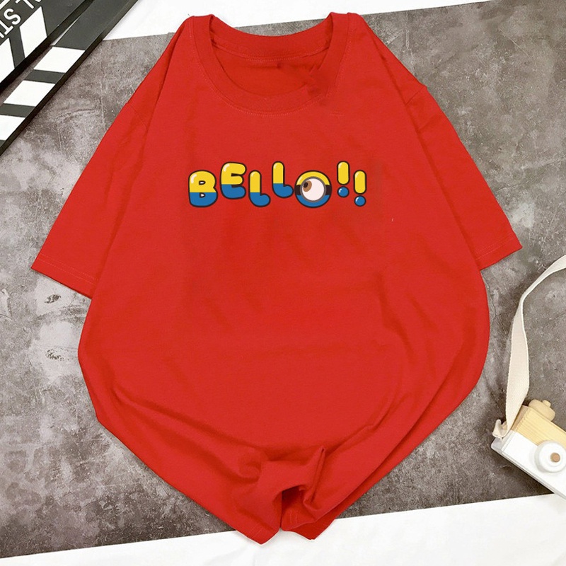 Áo Thun Nữ Màu Vàng Mơ In Chữ BELLO Local Brand DLX Áo Phông Nữ Đẹp Chất Thun 35% Cotton