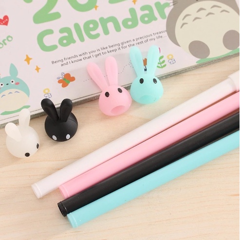 Bút Bi Viết Tạo Hình Thỏ Đáng Yêu - Bút Bi Viết Văn Phong Mực Đen