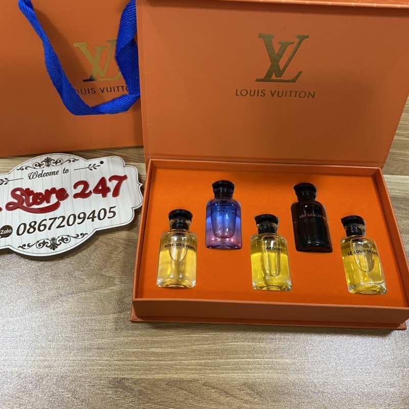 Set 5 chai 10ml Nước hoa LV Les Sables Rose EDP