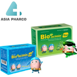 Thực Phẩm Bảo Vệ Sức Khỏe Cốm Bổ Sung Chất Xơ Bio-Acimin Fiber và Bio-Acimin Gold giúp bé ăn ngon (30 gói)