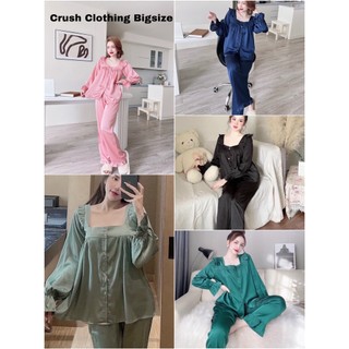 [Mẫu Đẹp]Pyjama Đồ Bộ Bigsize 55-100kg Diện cực Đẹp Chất Satin Cao Cấp