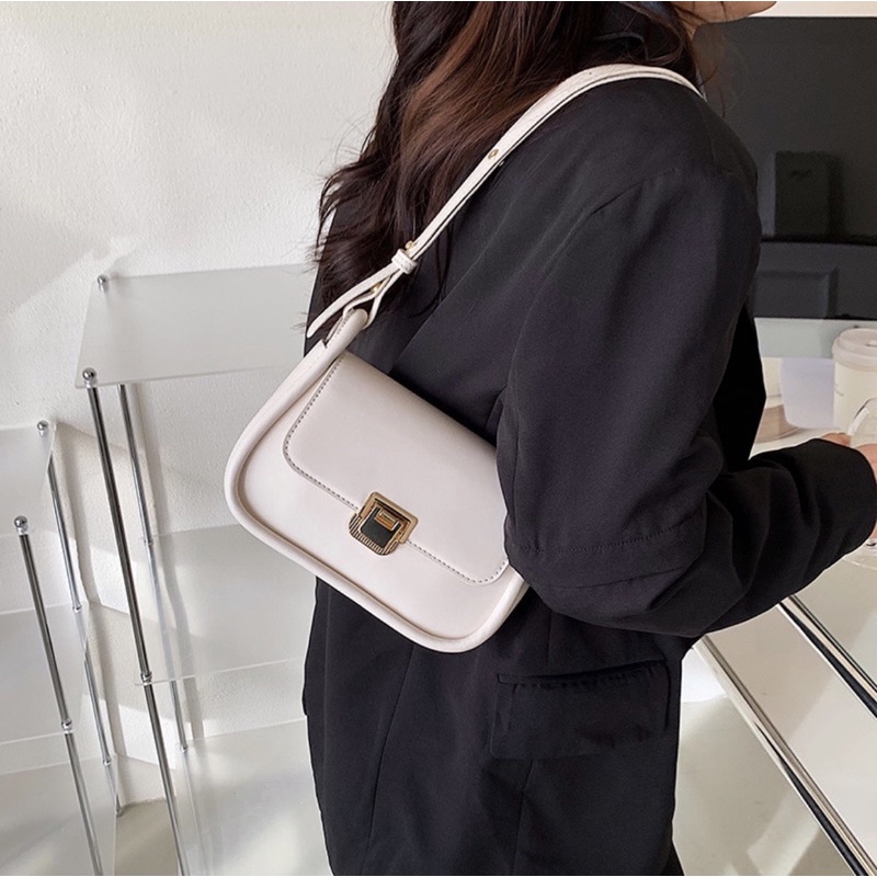 Túi xách nữ, túi kẹp nách khoá gập siêu xinh,siêu dễ thương