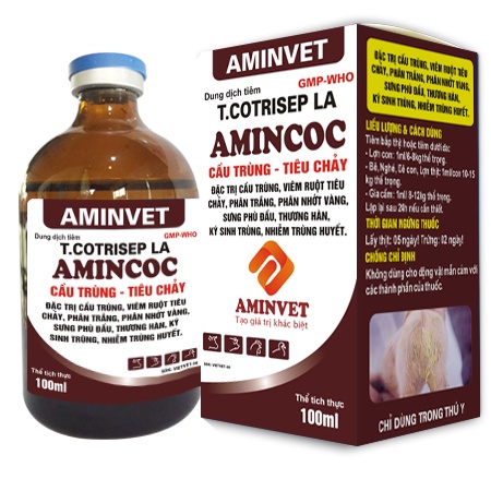 AMINVET Lọ 20ml, 100ml AMINCOC