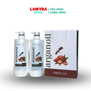 Dầu gội đầu ARGANOIL COLLAGEN 960ml x2 cao cấp phục hồi tóc hư tổn số 1 Lamyra