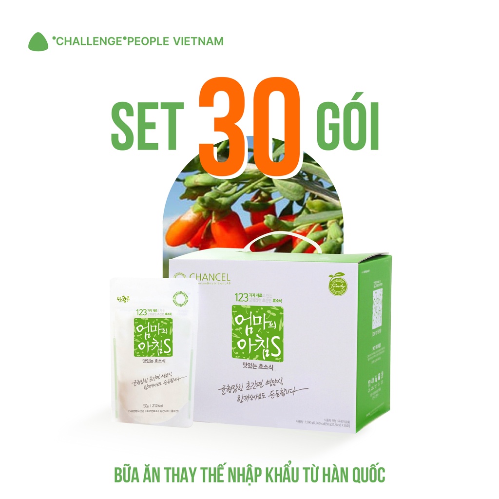 Set 30 Gói Bữa Ăn Thay Thế Cao Cấp Nhập Khẩu Hàn Quốc, Thức Uống Dinh Dưỡng Duy Trì Năng Lượng Challenge PeoPle Việt Nam