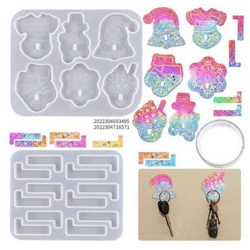 Khuôn Làm Móc Treo Đồ Giáng Sinh Không Cần Đục Lỗ