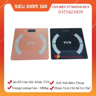 Cân điện tử hình vuông TVS-180kg,cân phân tích cơ thể,kết nối điện thoại theo dõi sức khỏe CÂN HOÀNG HUY