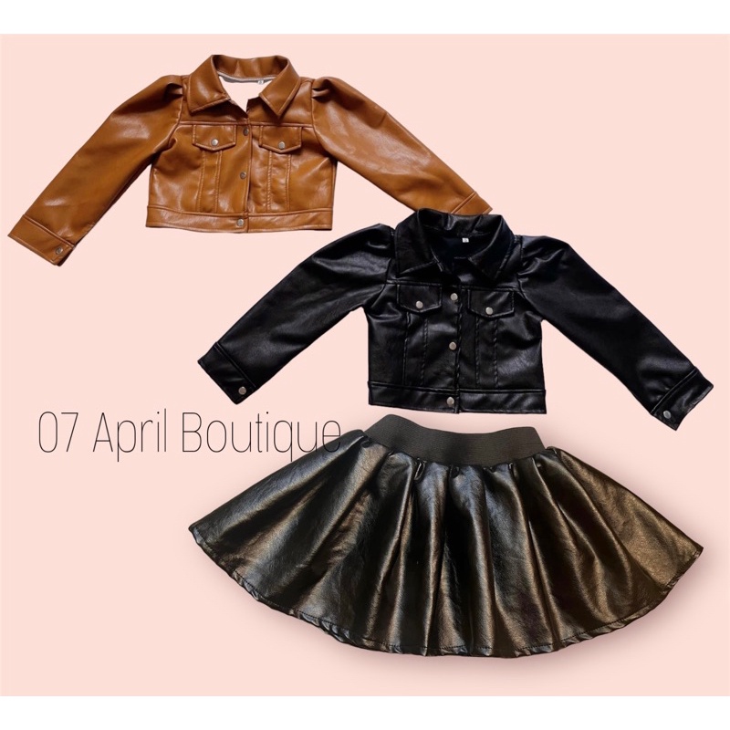 Áo khoác da lẻ riêng chân váy lẻ