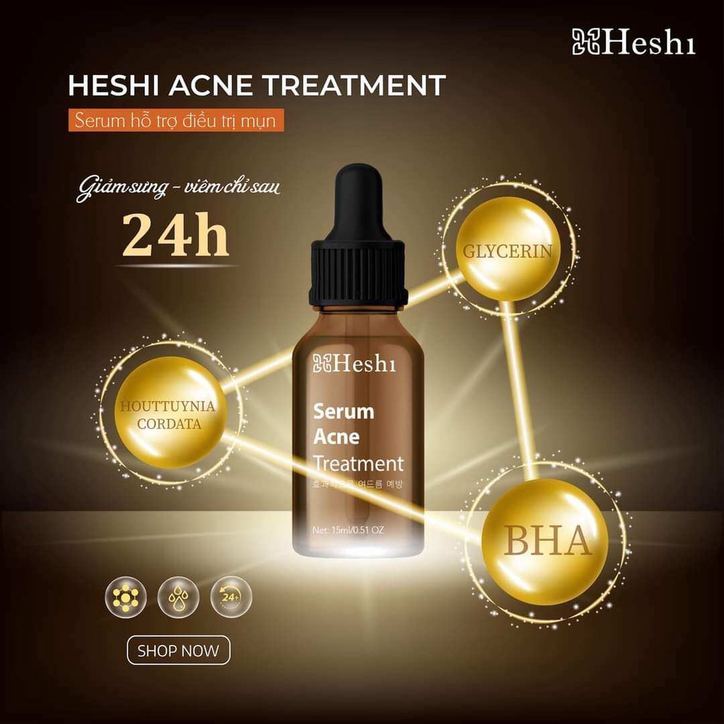 serum mụn heshi