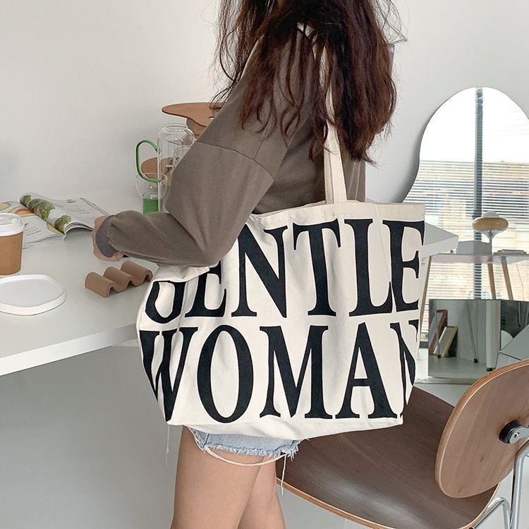 Túi Xách Vải Canvas Cotton Họa Tiết Graffiti Cá Tính Cho Học Sinh