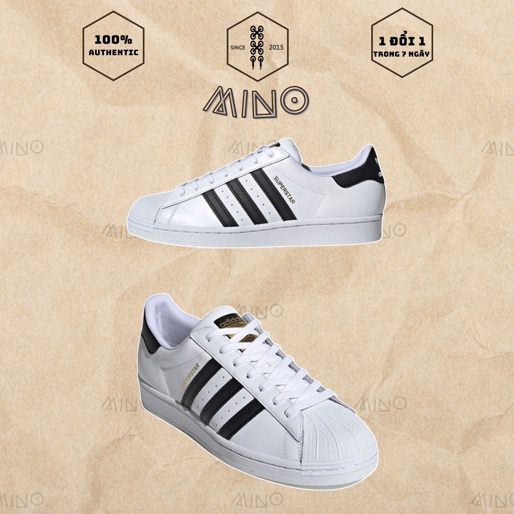 Giày Adidas Superstar White Black