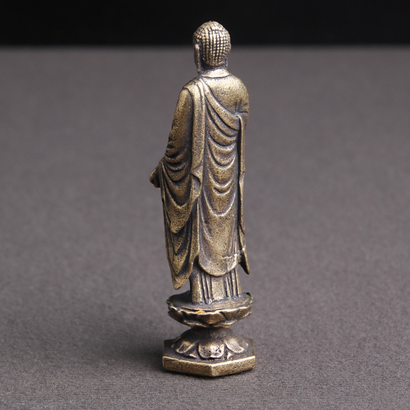 Yueying Tượng Phật Bằng Đồng Thau Hình Hoa Sen Làm Quà Tặng Phật Giáo Cổ Điển Có Thể Sưu Tầm