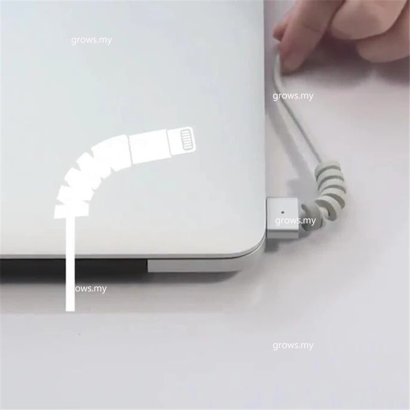 1-10 Dây Xoắn Silicone Quấn Bảo Vệ Dây Cáp Sạc