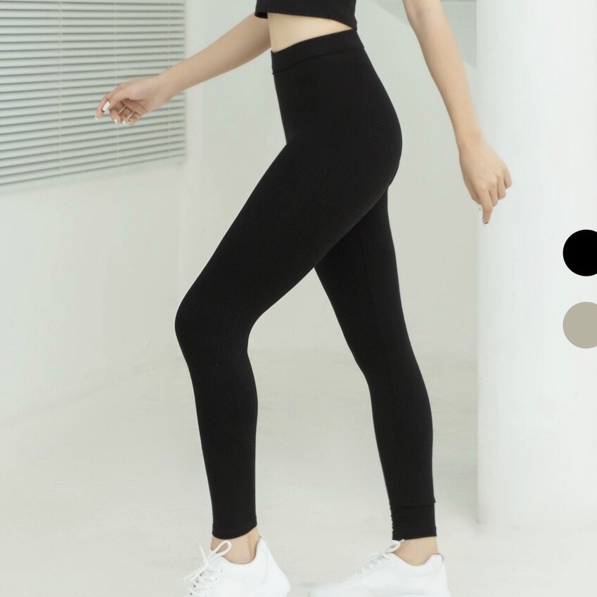 Quần legging Nữ nâng mông cạp cao  quyến rũ đồ Sooc ngắn tập gym body cotton - MAC boutique
