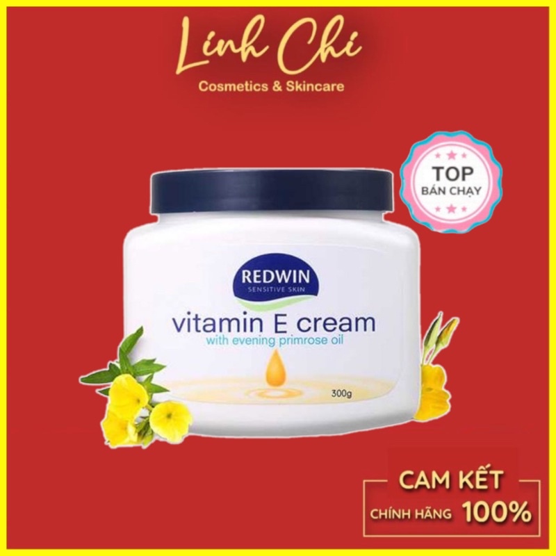 Kem Dưỡng Da Mềm Mịn Redwin Vitamin E Cream 300g Của Úc