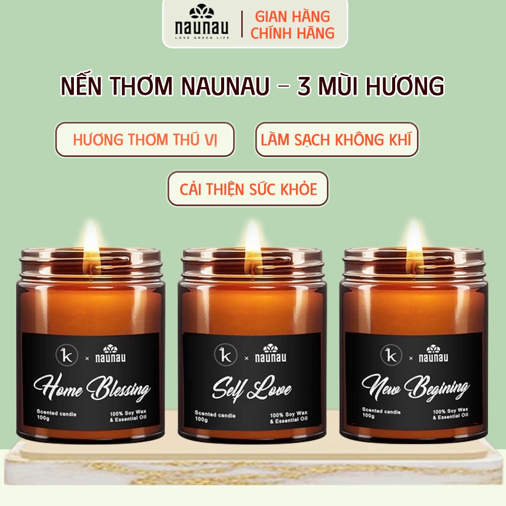 Nến thơm Naunau - 3 mùi hương