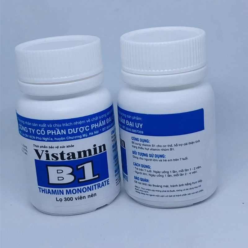 Viên uống VISTAMIN B1,bổ sung thiếu hụt vitamin b1 của cơ thể