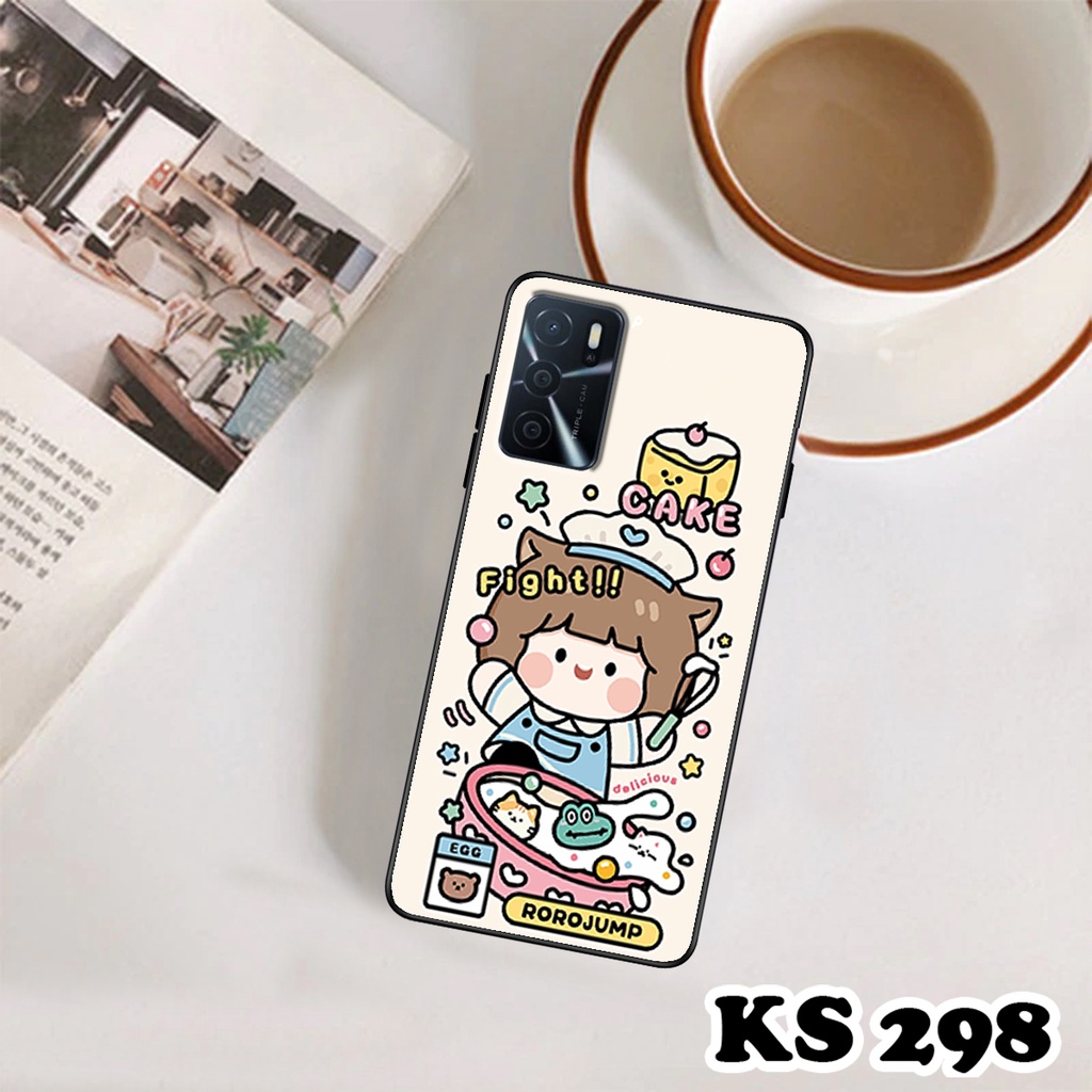 Ốp lưng Oppo A16 - Oppo A16k - Oppo A16s - Opp A16e - Ốp in hình Ngân hà &amp; Roro Jumb - Lưng nhám viền TPU