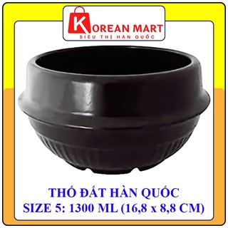 Nồi đất/ Thố đất Hàn quốc làm cơm trộn, mì cay đủ size