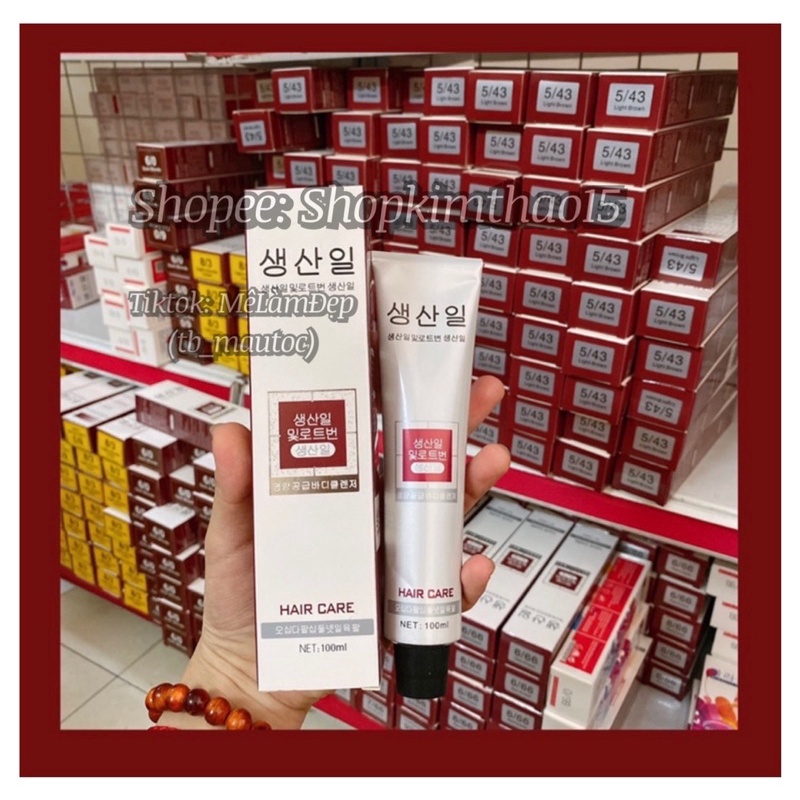 Thuốc nhuộm tóc màu nâu Caramel