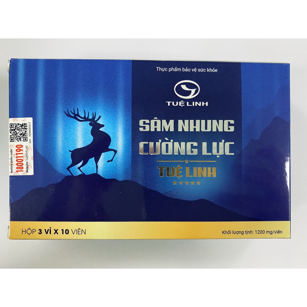 Sâm nhung cường lực  Bổ thận, bổ khí huyết, tăng cường sinh lực, cải thiện sinh lý nam - Hộp 30 viên