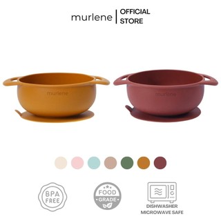 Murlene - Bát ăn dặm bằng silicone cao cấp cho bé có quai cầm