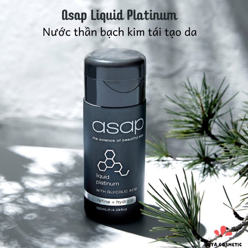 Nước Thần Asap Liquid Platinum Dưỡng Trắng Sáng Da Ngừa Lão Hóa, Tăng Sinh Collagen Tái Tạo Da