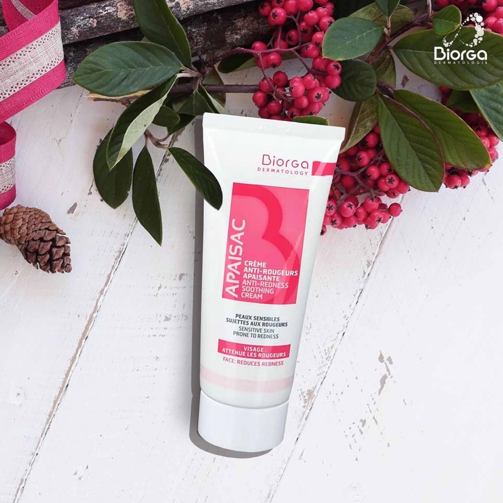 Kem chăm sóc da ửng đỏ Biorga Apaisac anti-redness soothing