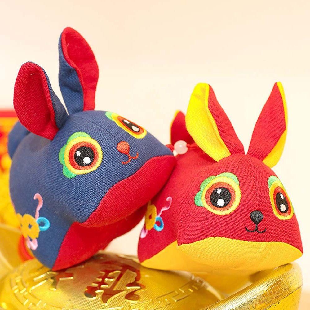 Thỏ Nhồi Bông Mềm Phong Cách Trung Hoa Đáng Yêu REBUY1